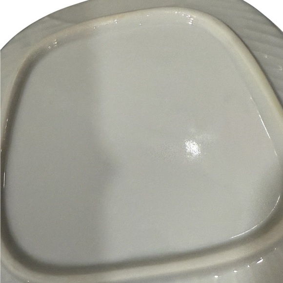 Lillian Vernon Sushi Plates Fan Shaped Porcelain With 4 Bamboo Forks 1981 5X5 - Picture 5 of 5